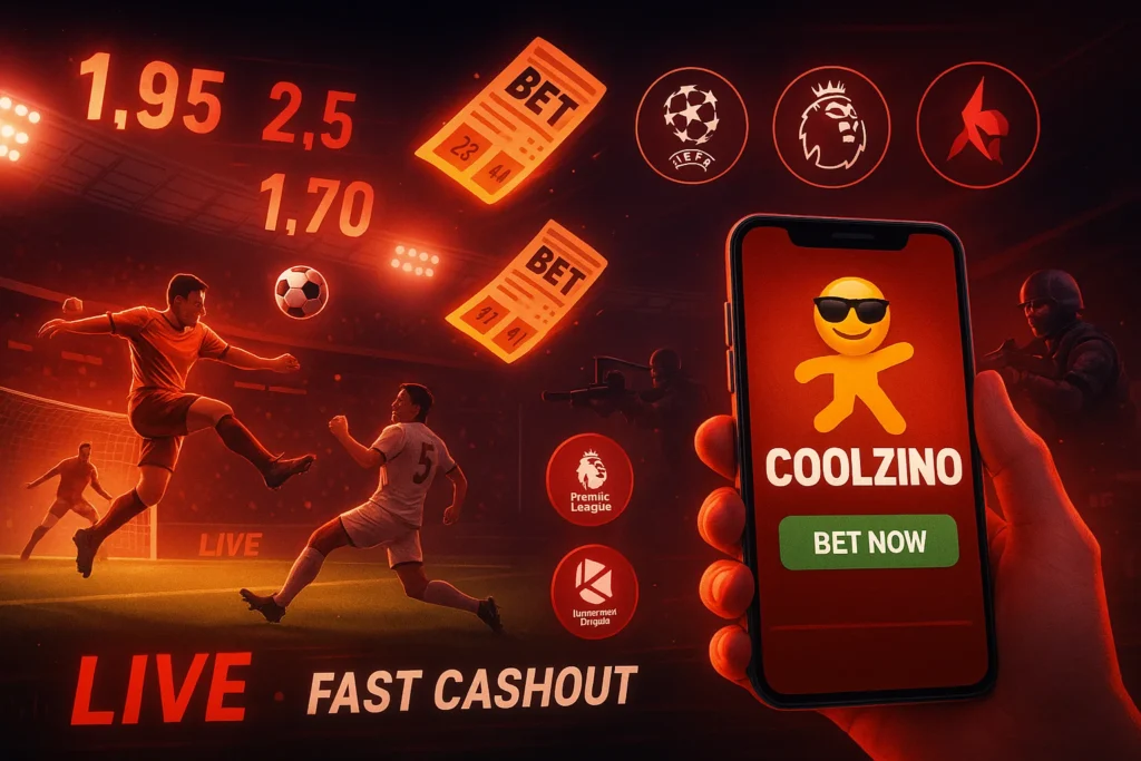 Apostas ao vivo no Coolzino Casino