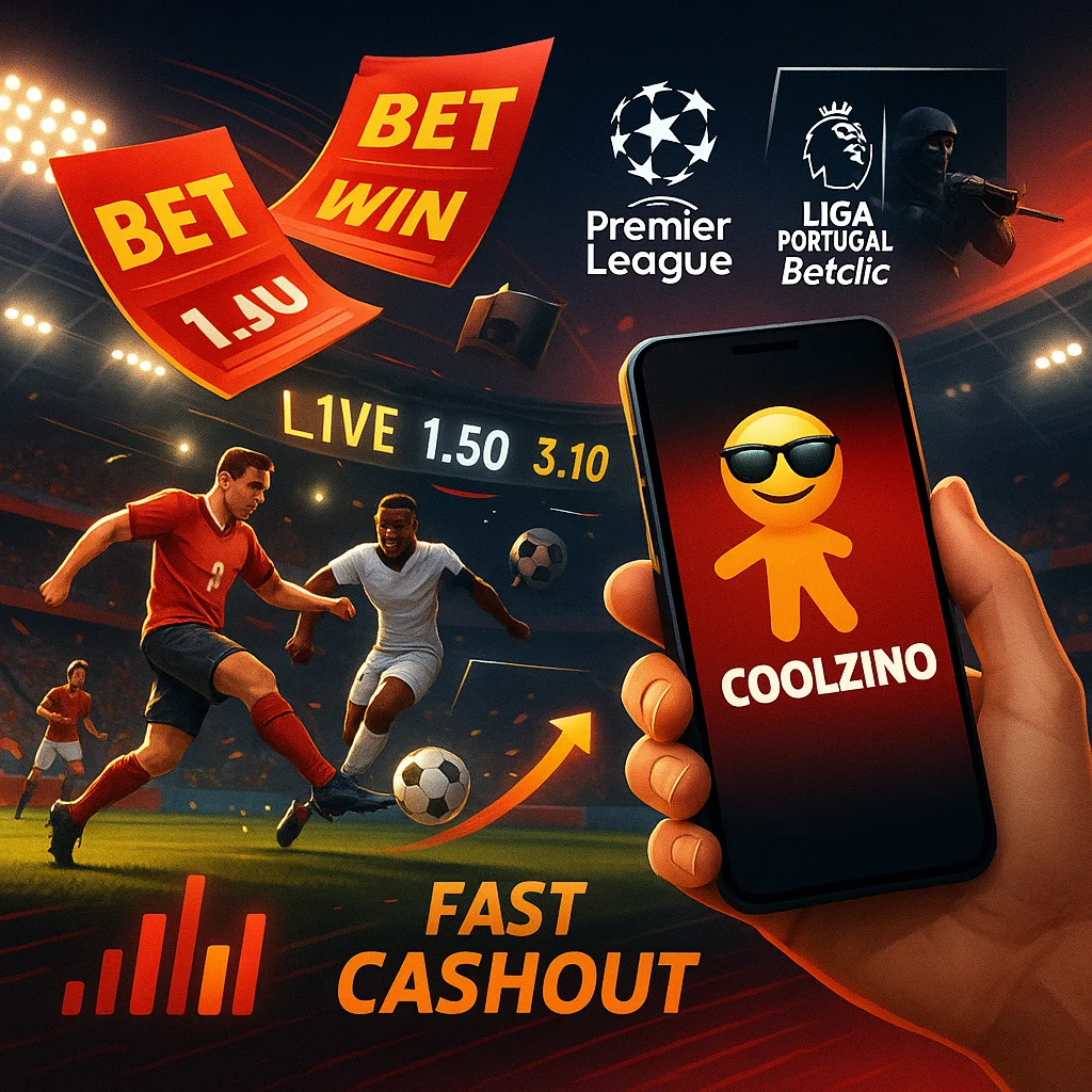 Apostas ao vivo no Coolzino Casino (Mobile)