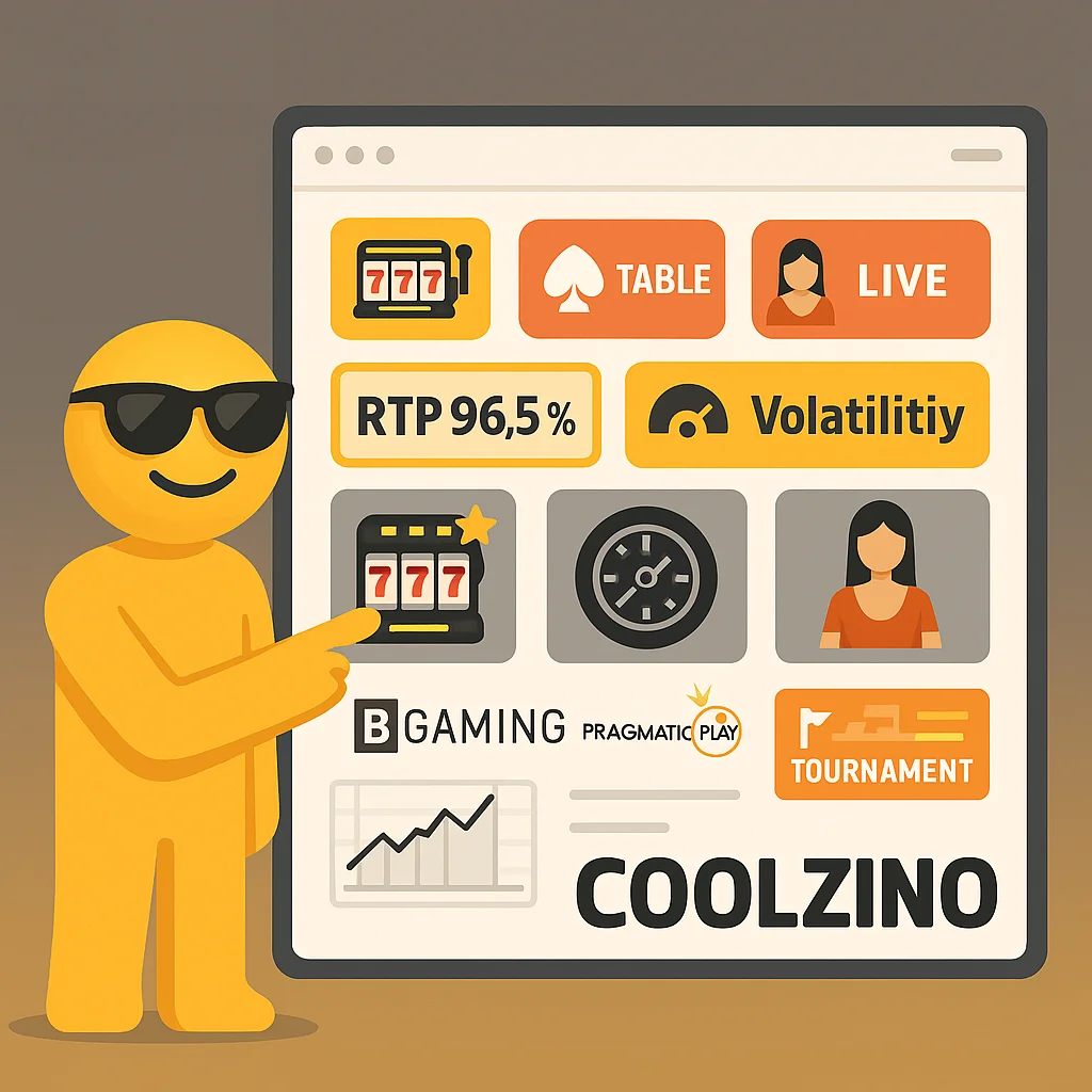 Como escolher os melhores jogos no Coolzino Casino (Mobile)
